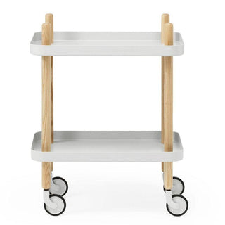 Normann Copenhagen Block table 50x35 cm. with natural ash legs Buy on Shopdecor NORMANN COPENHAGEN collections