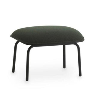 Normann Copenhagen Hyg footstool upholstery fabric with black steel structure Buy on Shopdecor NORMANN COPENHAGEN collections